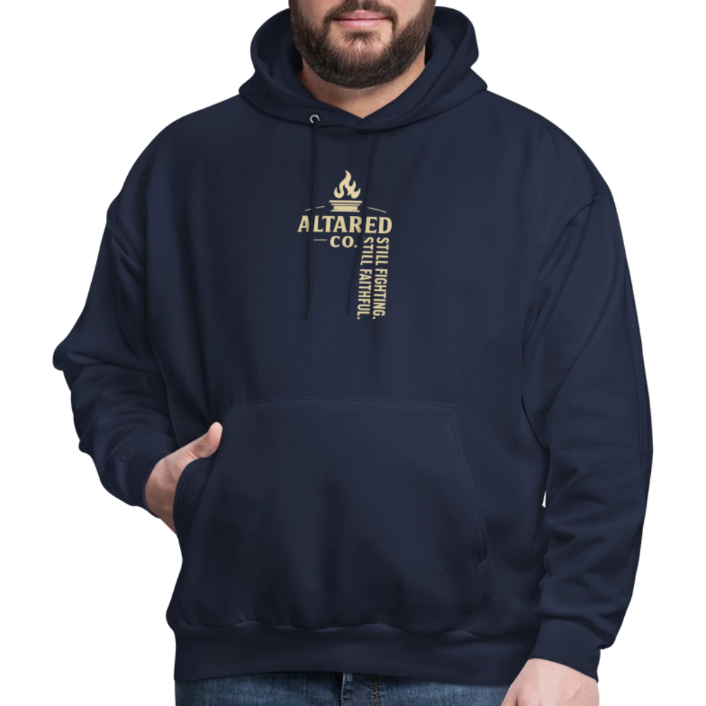 ALTARED CO. "Still Fighting. Still Faithful." Hoodie - navy