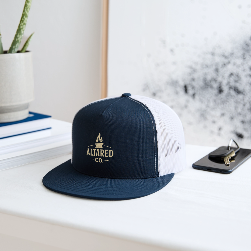 ALTARED CO. Trucker Hat - navy/white