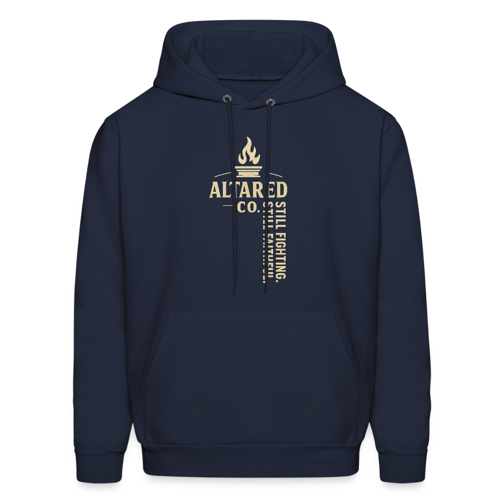 ALTARED CO. "Still Fighting. Still Faithful." Hoodie - navy