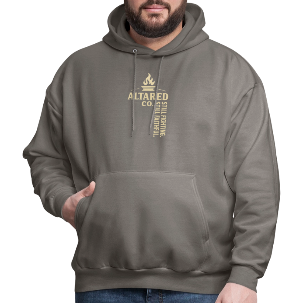 ALTARED CO. "Still Fighting. Still Faithful." Hoodie - asphalt gray